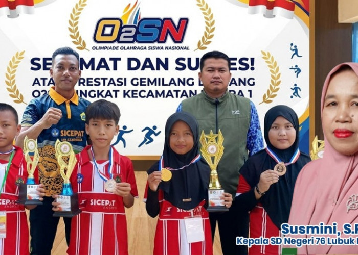 Bangga, SD Negeri 76 Lubuk Linggau Raih Medali Emas, Perak  dan Perunggu O2SN Tingkat Kecamatan 2026