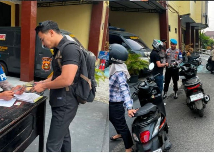 Sebelum Razia Warga, Propam Polres Lubuk Linggau Razia Polisi dalam Ops Gaktibplin