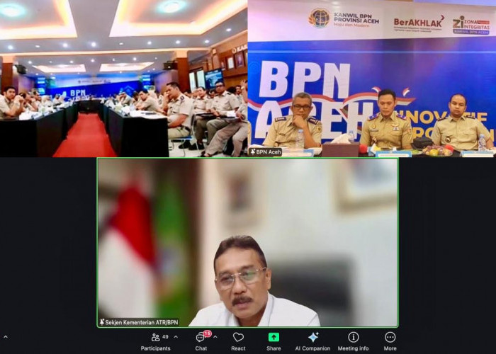 Buka Rakerda Kanwil BPN Provinsi Aceh, Sekjen ATR/BPN Ingatkan Capaian Kinerja Tak Sekadar Angka