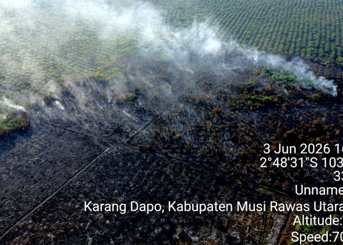 3 Ha Lahan Terbakar di Karang Dapo Musi Rawas Utara, Warga Diingatkan Bijak Saat Membuka Lahan