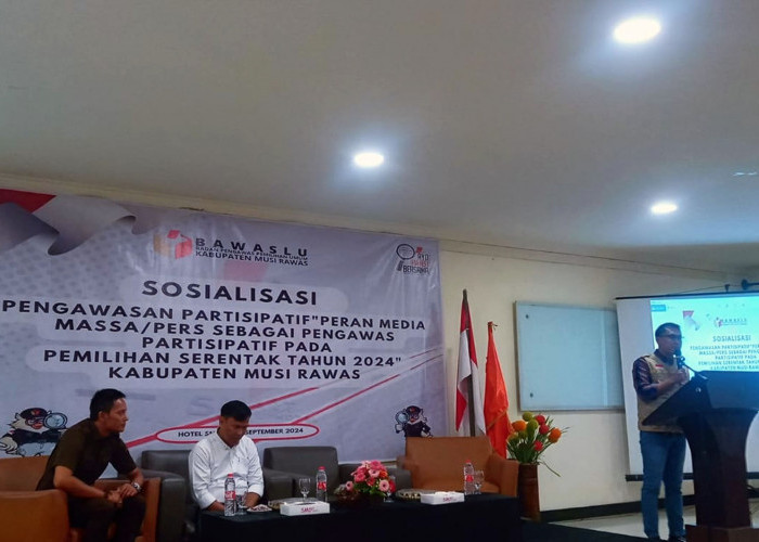 Pilkada Musi Rawas, Bawaslu Gelar Sosialisasi Pengawasan Partisipatif Pemilu 2024 Bersama Media