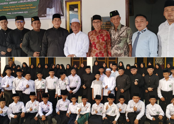 Silaturahmi ke Ponpes Khairul Ummah Lubuk Linggau, K.H Muhammad Sahal Loloskan Beasiswa untuk Santri Terpilih