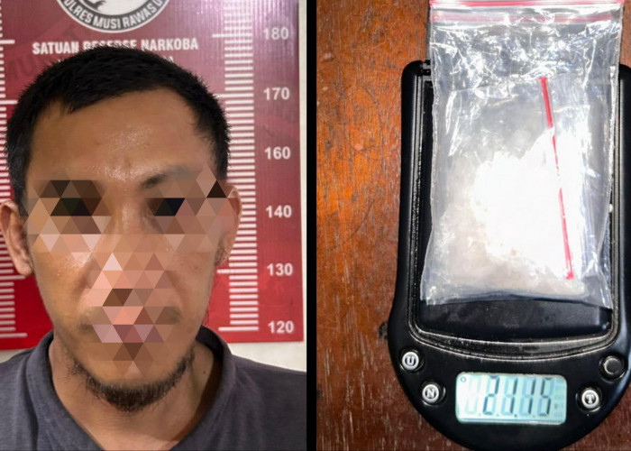 Berdua Bawa Sabu ke Musi Rawas Utara, Warga Bengkulu Diringkus Sendirian