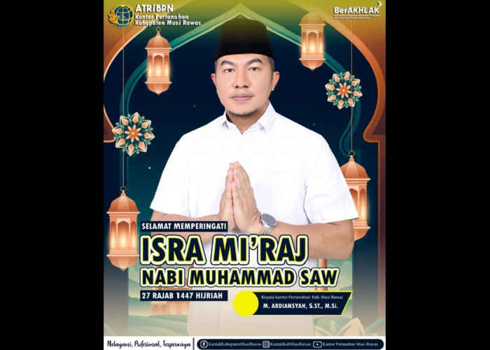 Kantor Pertanahan Kabupaten Musi Rawas Peringati Isra Mikraj Nabi Muhammad SAW 1447 Hijriah