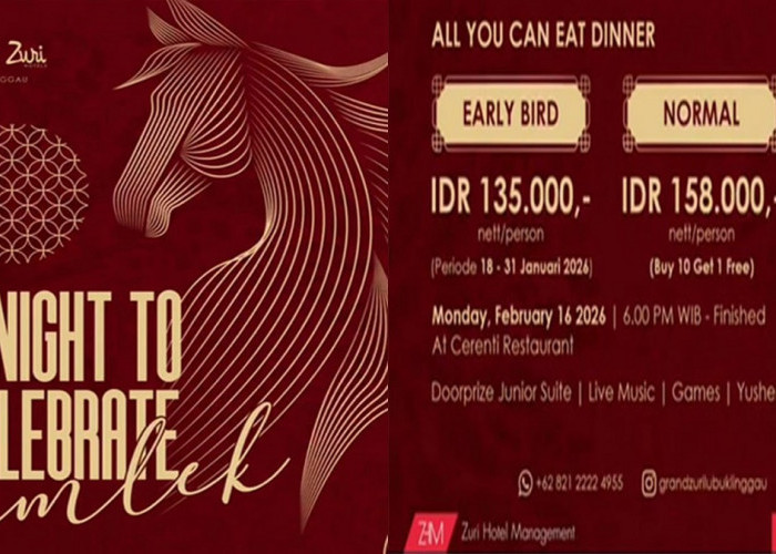 Grand Zuri Hotel Lubuk Linggau Hadirkan A Night to Celebrate Imlek dengan Sajian All You Can Eat