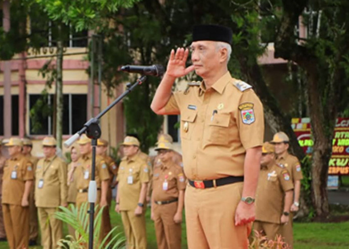 Pimpin Apel Perdana, Ini Pesan Wawako Lubuk Linggau Rustam Effendi Untuk ASN 