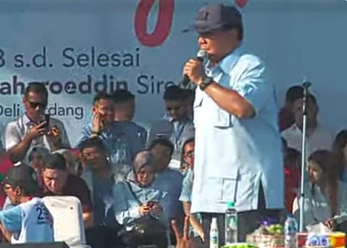 Batal Datang di Musi Rawas, Prabowo Joget Gemoy di Deli Serdang