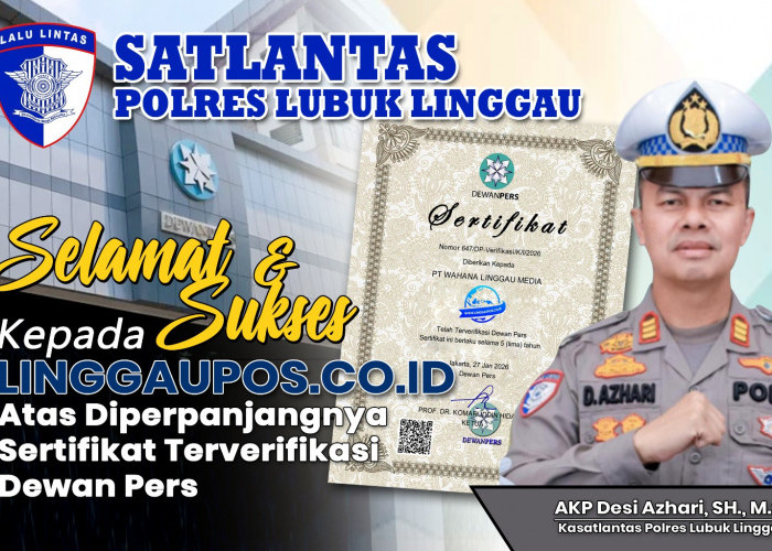 Satlantas Polres Lubuk Linggau Ucapkan Selamat Diperpanjangnya Sertifikat Terverifikasi Dewan Pers