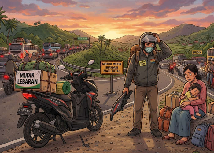 Motor Injeksi Mati Mendadak Saat Mudik Lebaran, Jangan Panik, Lakukan Langkah-Langkah Ini