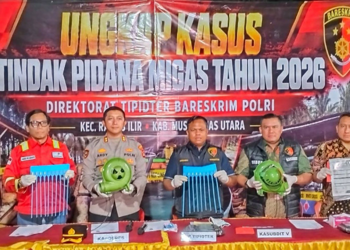 Bareskrim Polri Gerebek Kilang Minyak Ilegal di Muratara Sumsel