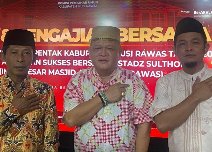 Demi Pilkada Aman dan Sukses, KPU Musi Rawas Gelar Pengajian Bersama