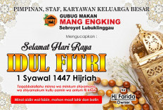 Pimpinan Gubug Makan Mang Engking Sebroyot Ucapkan Selamat Hari Raya Idul Fitri 1 Syawal 1447 Hijirah
