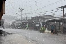 Peringatan Dini Cuaca Sumatera Selatan, Jumat 13 Februari 2026, Potensi Hujan Disertai Petir dan Angin Kencang