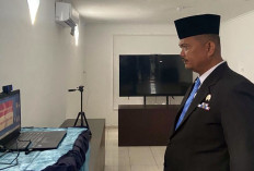 Kasubbag TU Lapas Narkotika Muara Beliti Ikuti Pelantikan Jabatan Manajerial Ditjenpas Bengkulu Secara Daring