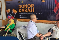 Wujud Kepedulian Sosial, Lapas Narkotika Muara Beliti Laksanakan Donor Darah