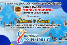 Gubug Makan Mang Engking Sebroyot Mengucapkan Selamat dan Sukses Atas 8 Tahun Terbitnya LINGGAUPOS.CO.ID