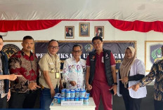 Sinergi Tiga Pilar, Lapas Narkotika Muara Beliti, BNN dan Polres Musi Rawas Gelar Tes Urine Pegawai Lapas