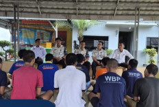 Perkuat Disiplin dan Tata Tertib, KPLP Lapas Narkotika Muara Beliti Beri Pembinaan kepada WBP Mapenaling