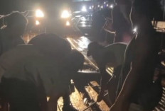 Sebabkan Jembatan Patah, Polisi Larang Kendaraan Over Tonase Lintasi Jembatan Darurat Temelat Musi Rawas