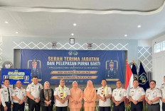 Pererat Sinergi Antar UPT, Lapas Narkotika Muara Beliti Hadiri Pisah Sambut Kalapas Lubuk Linggau
