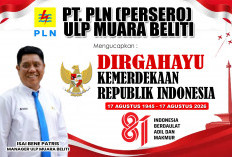 PT PLN (Persero) ULP Muara Beliti Mengucapkan Dirgahayu Kemerdekaan Republik Indonesia ke-81