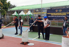 Lapas Narkotika Muara Beliti Musnahkan Barang Hasil Razia, Perketat Keamanan Warga Binaan