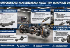 5 Komponen Kaki-Kaki Truk Niaga Wajib Dicek Agar Aman Muatan Berat