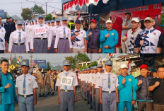 Meriahkan HUT RI ke-81, SMK PGRI Lubuk Linggau utus 2 Tim Gerak Jalan: Pupuk Disiplin dan Tanggung Jawab