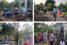 Polsek Megang Sakti Bersama Warga Bongkar Diduga Pondok Narkoba di Sumber Rejo Musi Rawas