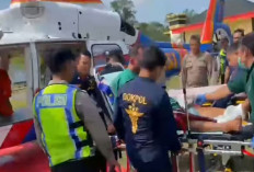 Diangkut Pakai Helikopter, Korban Selamat Bus ALS dengan Truk Tangki Dibawa ke Palembang