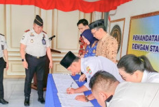 Kalapas Narkotika Muara Beliti Pimpin Penandatanganan Perjanjian Kerja Sama Bersama Stakeholder Pemasyarakatan
