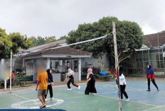 Jaga Kesehatan dan Kebersamaan, Ibu-Ibu DWP Lapas Narkotika Muara Beliti Gelar Olahraga Voli