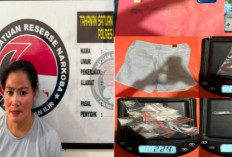 Seorang Perempuan Diamankan Bersama Puluhan Paket Narkotika Sabu Siap Edar di Ogan Ilir