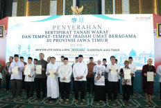 ATR/BPN Serahkan Ribuan Sertipikat Tanah Wakaf, Menteri Nusron Tekankan Sinergi Lintas Sektor