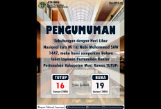 Pengumuman! Loket Layanan Kantor ATR/BPN Musi Rawas Tutup pada 15 Januari 2026, Buka Kembali 19 Januari 2026