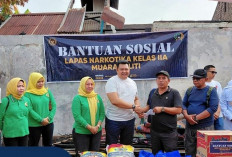 Peduli Sesama, Lapas Narkotika Muara Beliti Salurkan Bantuan Sosial bagi Korban Kebakaran di Lubuk Linggau