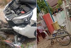 Kecelakaan Beruntun di Megang Sakti, Mobil Dikemudikan Dokter Tabrak 2 Motor dan Gerobak Siomay, 4 Orang Luka