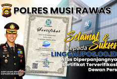Kapolres Musi Rawas Ucapkan Selamat Diperpanjangnya Sertifikat Terverifikasi Dewan Pers