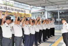 Tingkatkan Profesionalisme, Pegawai Lapas Narkotika Kelas IIA Muara Beliti Terima Pengarahan Disiplin