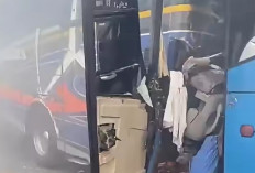 Diduga Karena Kabut Asap, Tabrakan Beruntun 4 Kendaraan Terjadi di Tol Palindra Ogan Ilir