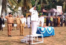 Upacara Peringatan Detik-detik Proklamasi HUT ke-81 Kemerdekaan RI di Petrans Jaya Musi Rawas Khidmat