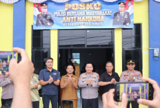 Kapolres Musi Rawas Launching Posko Kampung Tangguh Bebas Narkoba di Tanah Priuk, Total 11 Posko Disiapkan