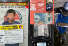Pengedar Disergap di Atas Jembatan Jalan Lingkar Utara Lubuk Linggau