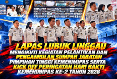 Lapas Lubuk Linggau Ikuti Kick Off Hari Bakti Kemenimipas ke-2 Tahun 2026