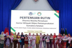 Pererat Silaturahmi, DWP Lapas Narkotika Muara Beliti Ikuti Pertemuan DWP Kanwil Ditjenpas Sumsel