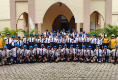 SMP Xaverius Lubuk Linggau Tampil Kompak Meriahkan Gerak Jalan HUT RI 2026, Sekolah Beri Dukungan Penuh