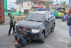 Hendak Apel Pagi, Polisi di Musi Rawas Utara Tabrak Motor, Gerobak dan Warung
