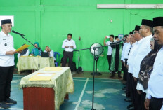 12 RT Hasil Pemilihan Serentak di Pasar Muara Beliti Musi Rawas Dilantik, Ini Pesan Lurah Candra