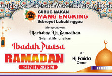 Pimpinan Gubug Makan Mang Engking Sebroyot Ucapkan Selamat Menunaikan Ibadah Puasa Ramadan 1447 Hijriah