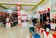 Semarak HUT ke-81 RI, Kantor Pertanahan Musi Rawas Hiasi Kantor dengan Nuansa Merah Putih